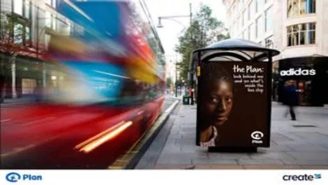 Bus stop ad can only be seen by girls