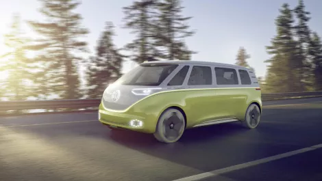 Volkswagen debuts all-electric minibus concept for the modern hippy