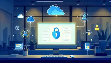 Secure it service desk cloud hybrid network multifactor authentication user access flows modern office