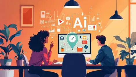 Young professionals collaborating modern canadian office ai digital skills