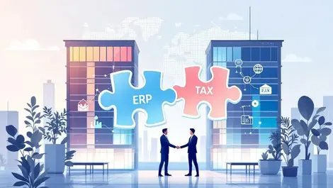 Global erp tax partnership office buildings puzzle integration