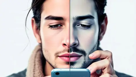 Remote bank id check smartphone face morphing identity fraud