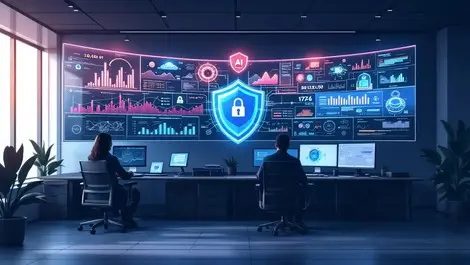 Modern soc security operations center ai threat analytics wall