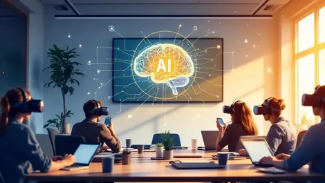 Auckland vr office training room ai brain networked devices