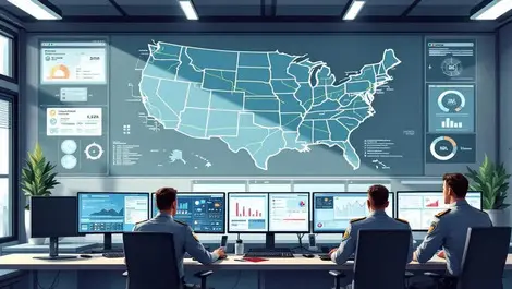 Secure us military ops room hazmat data dashboards collab