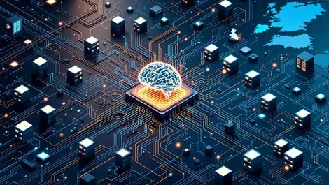 Isometric enterprise datacenter broken pipelines to genai us uk bg